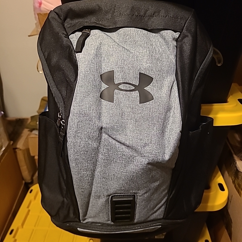 Under Armour Contain Grey and Black Backpack